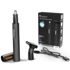 Ear and Nose Hair Trimmer for men and women-2020;  Professional nose hair trimmer with Stainless Steel Blad & IPX7 Waterproof System;  Facial Eyebrow