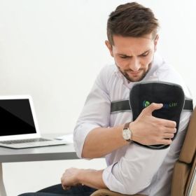 Portable Heated Gemstone Pad ‚Äì Shoulder Model with Power Bank InfraMat Pro¬Æ