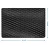 Cat Litter Mat, Kitty Litter Trapping Mat, Double Layer Mats with MiLi Shape Scratching design, Urine Waterproof, Easy Clean, Scatter Control 21" x 14