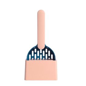 Multi Functional Dog Cat Litter Shovel Toilet Cleaner Excrement Shovel Cat Excrement Dog Excrement Shovel Pet Accessories Pet Cat Poop Litter Shovel T (Color: Pink)